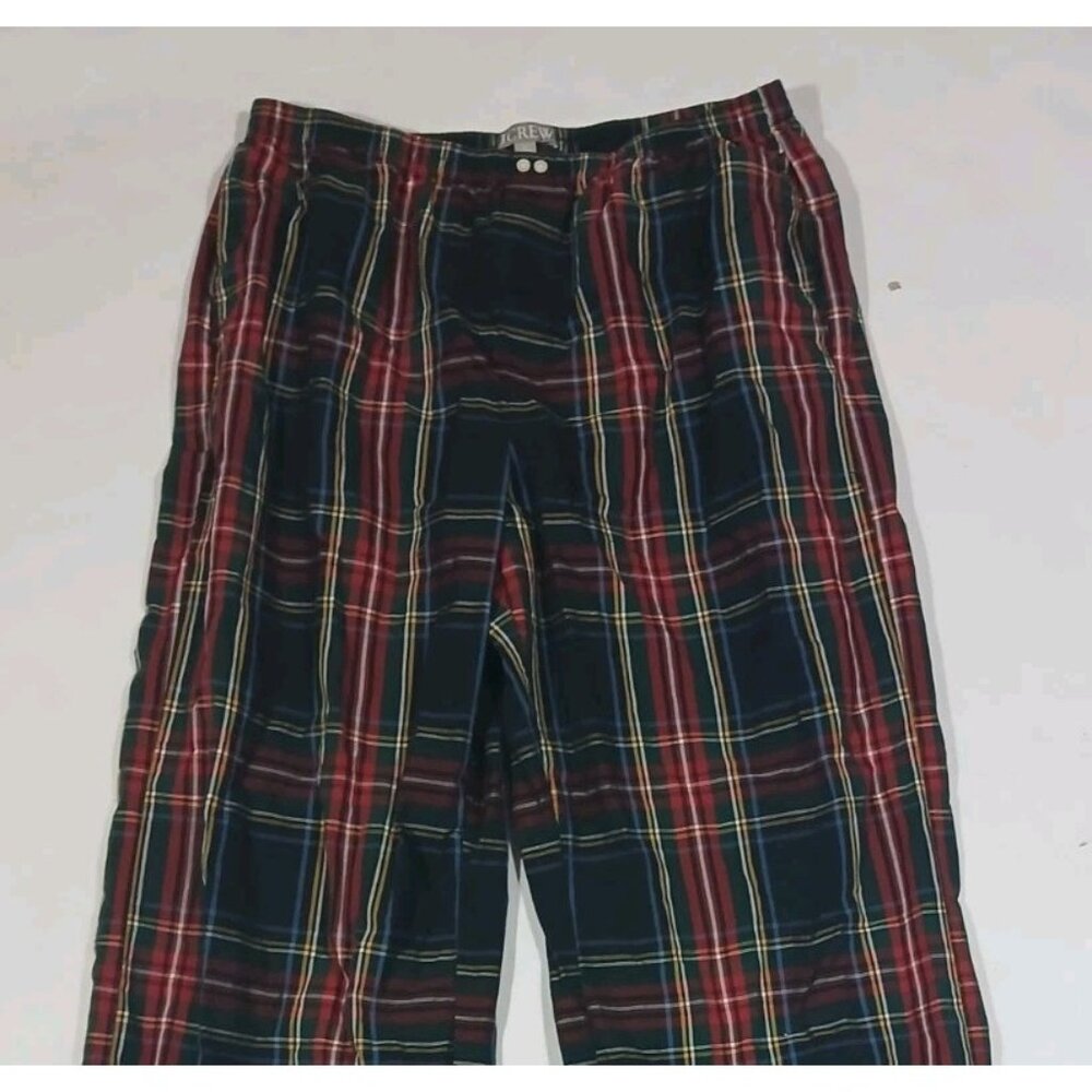 J. Crew Factory Plaid Pajama Pants - Red and Green - Picture 2 of 8